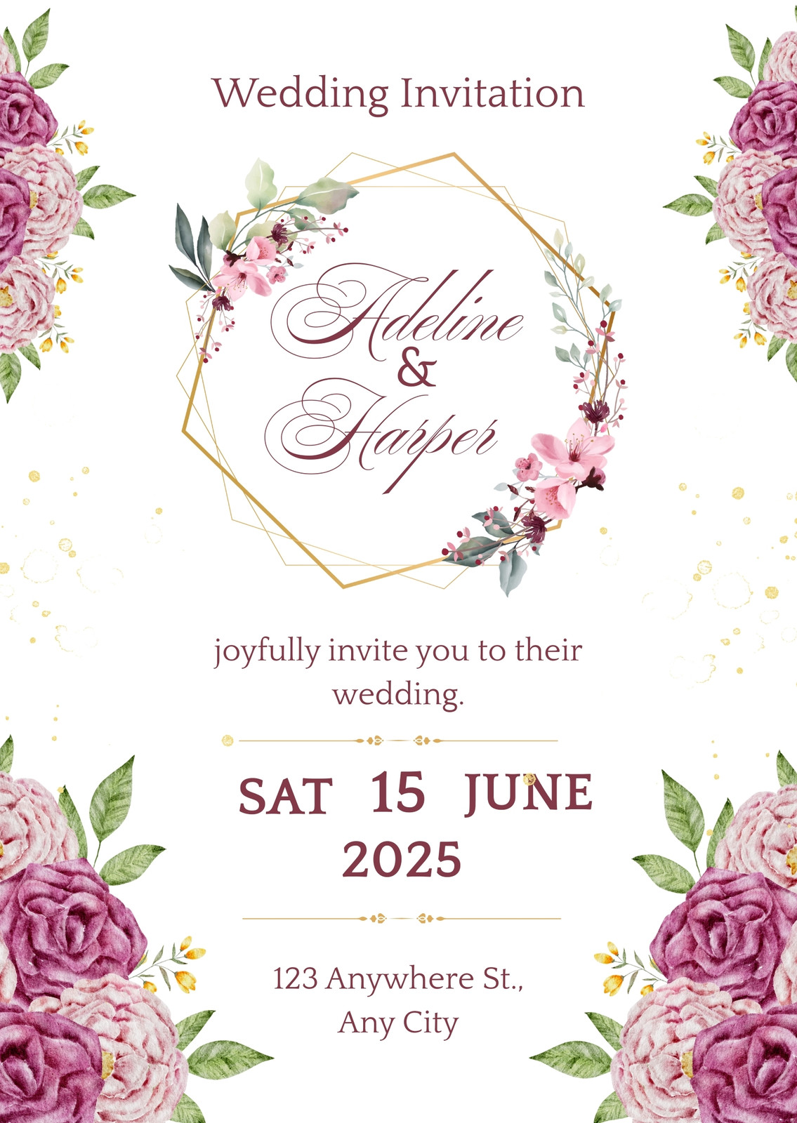 Purple Wedding Invitations