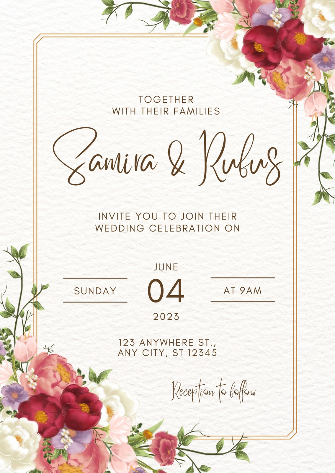 Red Wedding Invitations