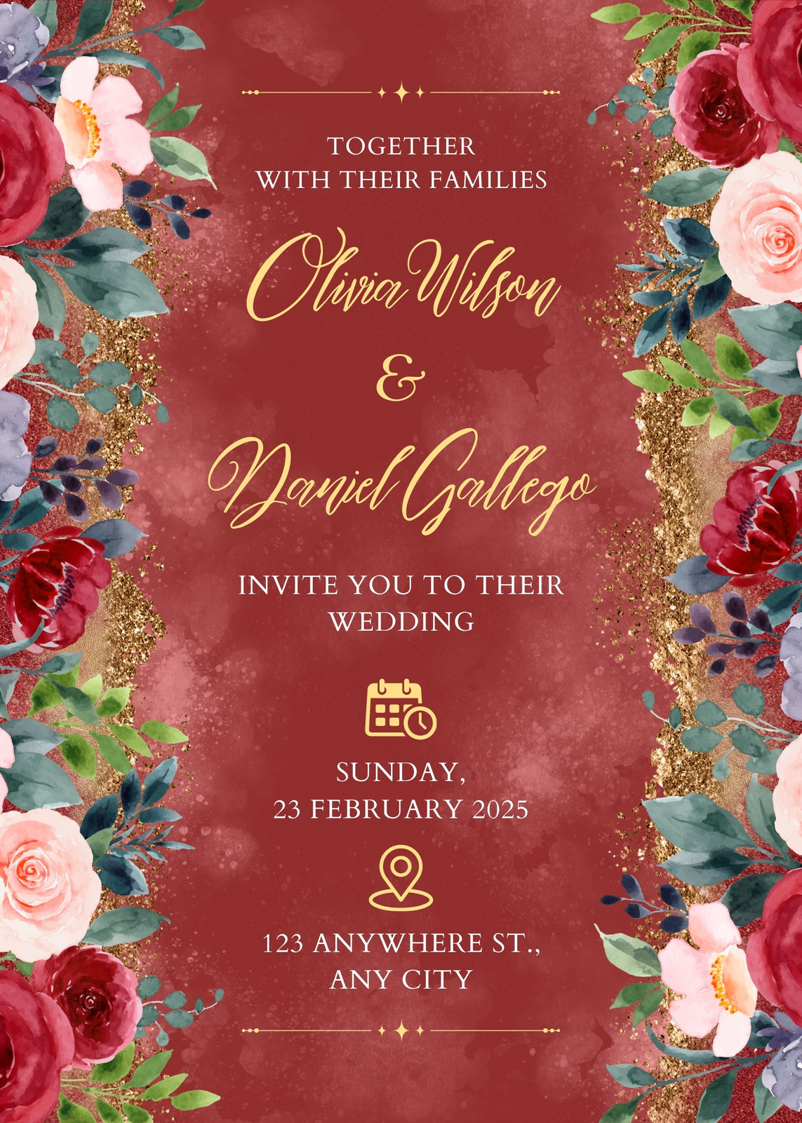Red Wedding Invitations