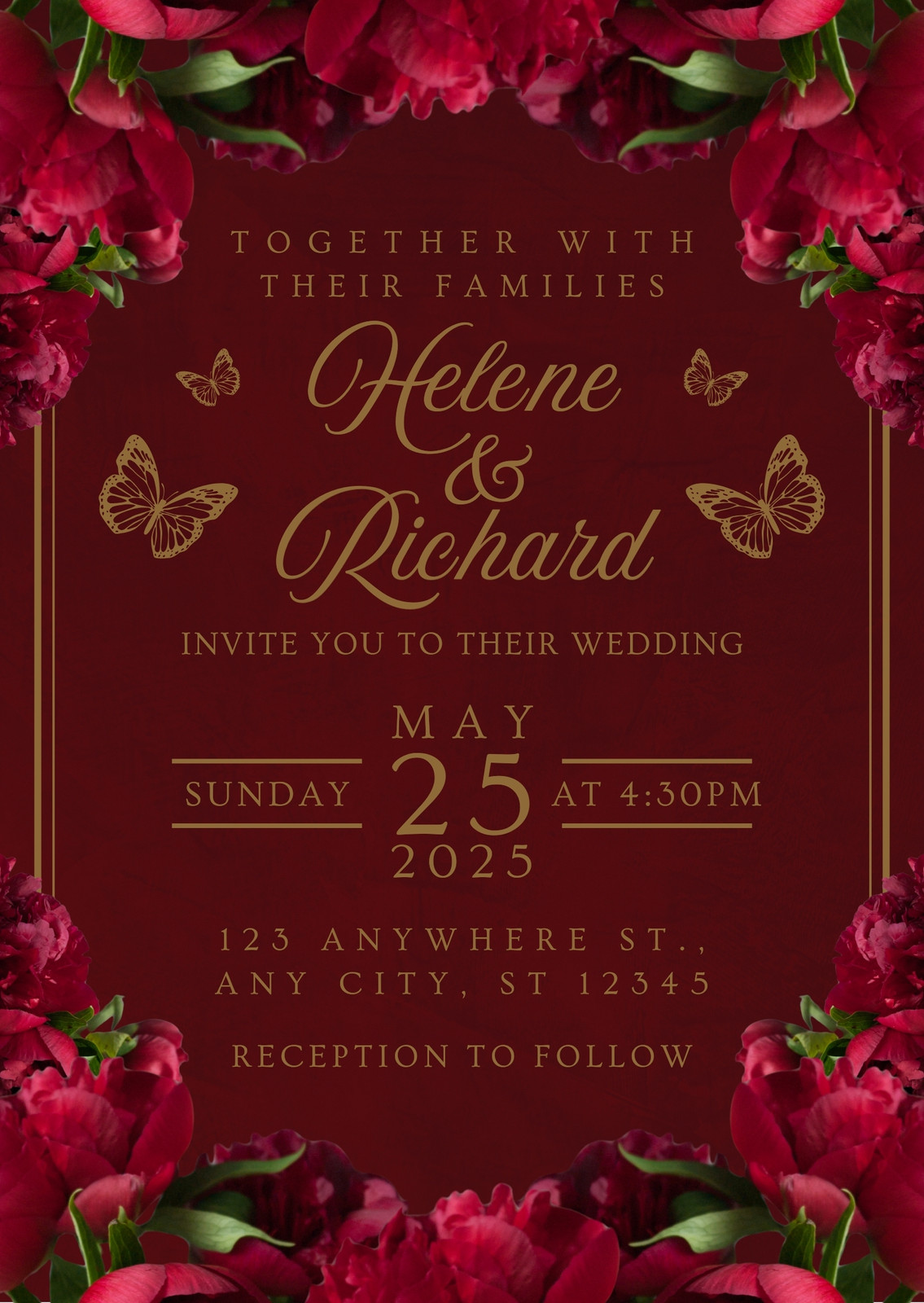 Red Wedding Invitations