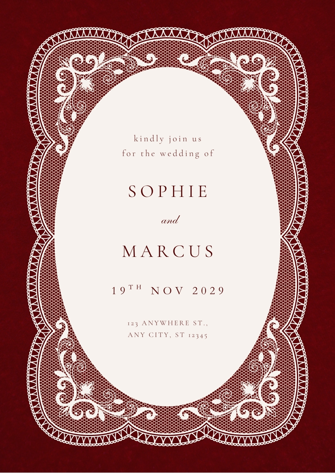 Red Wedding Invitations