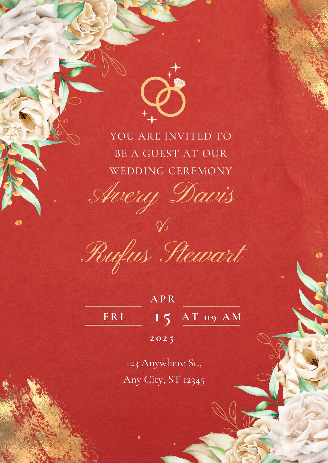 Red Wedding Invitations