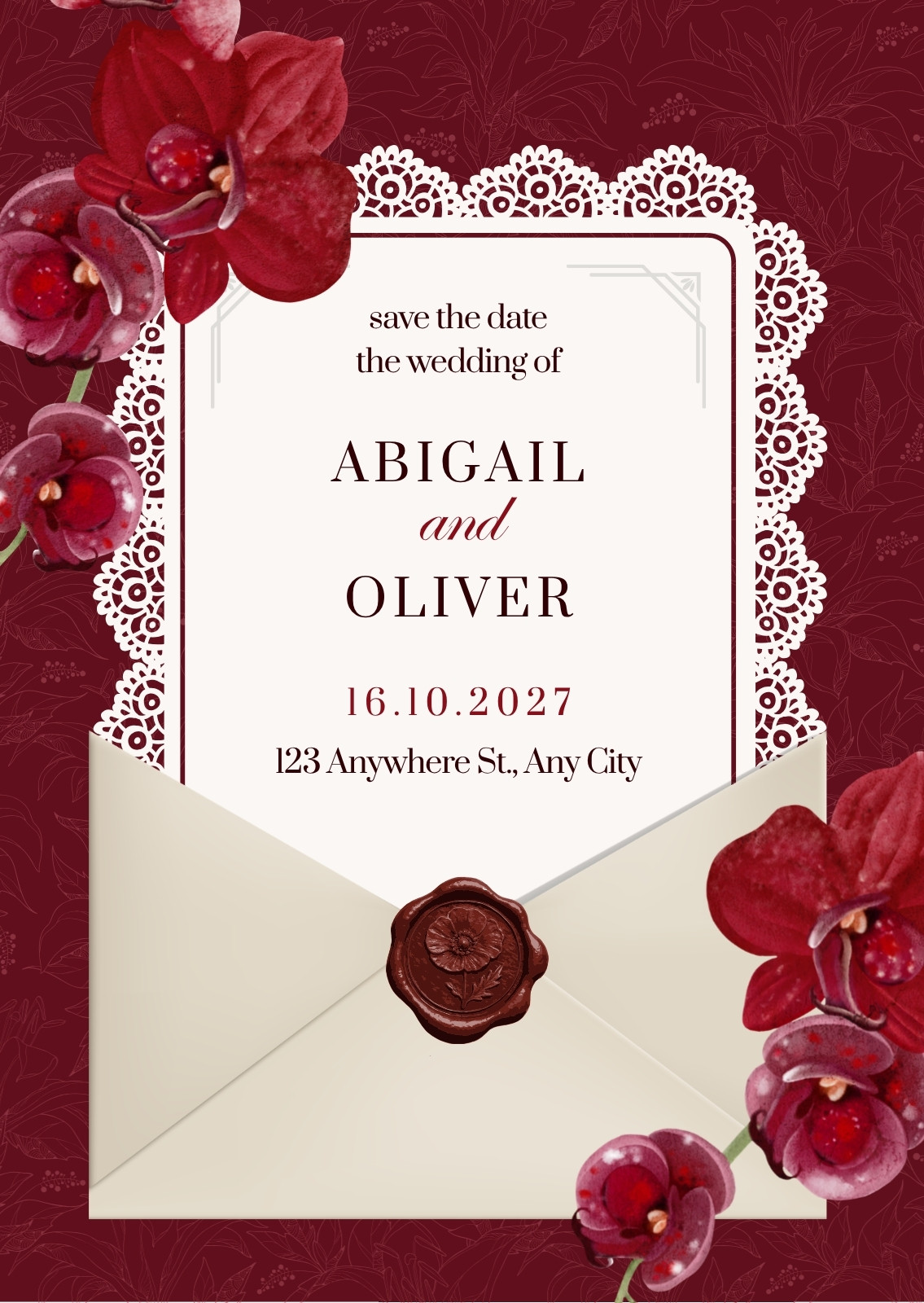 Red Wedding Invitations
