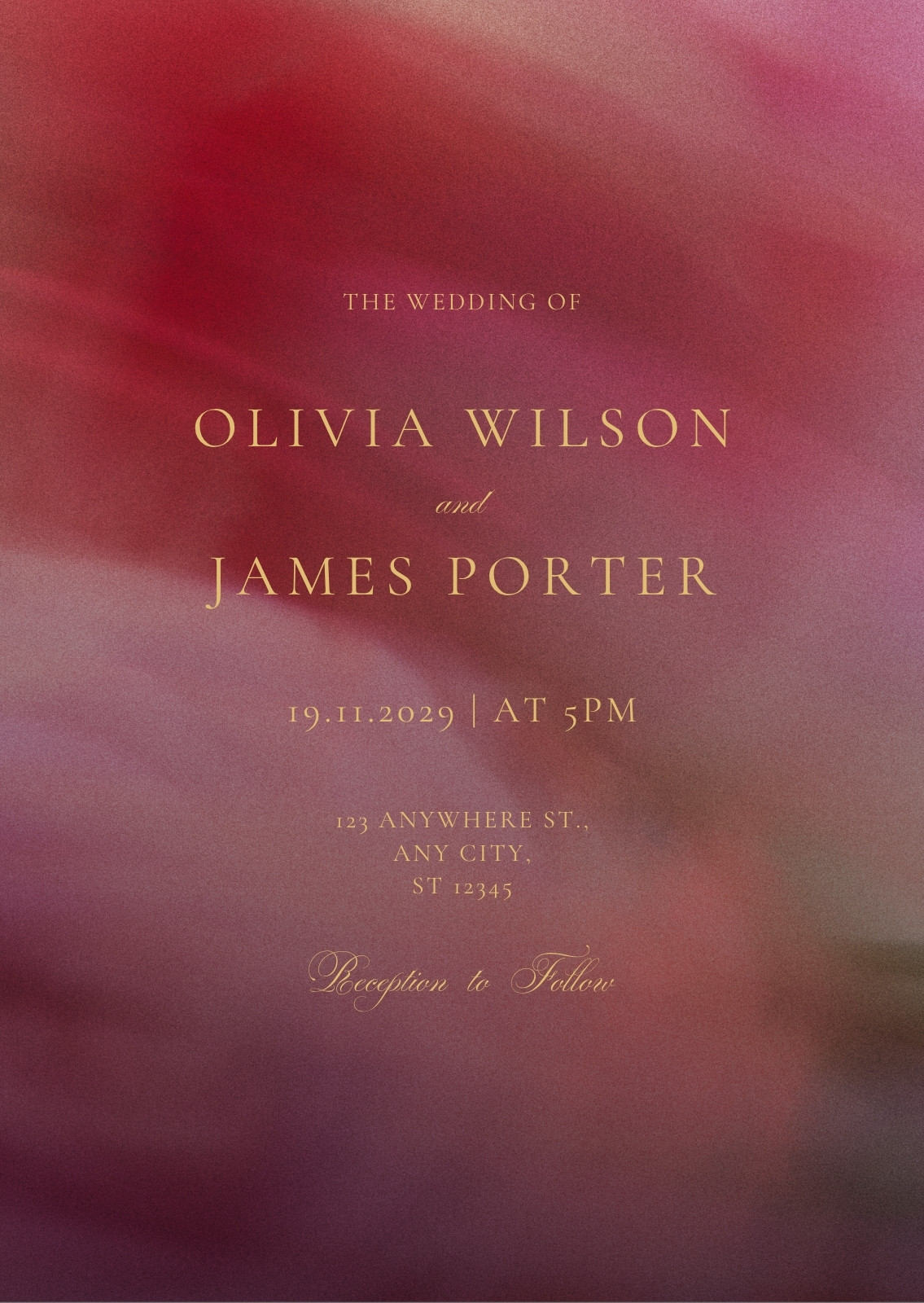 Red Wedding Invitations