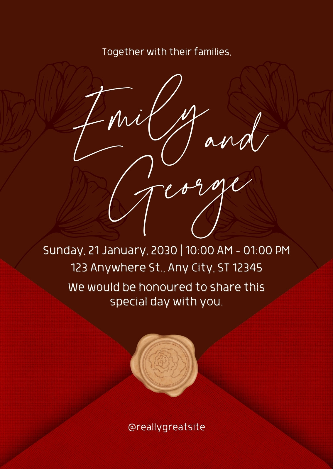 Red Wedding Invitations