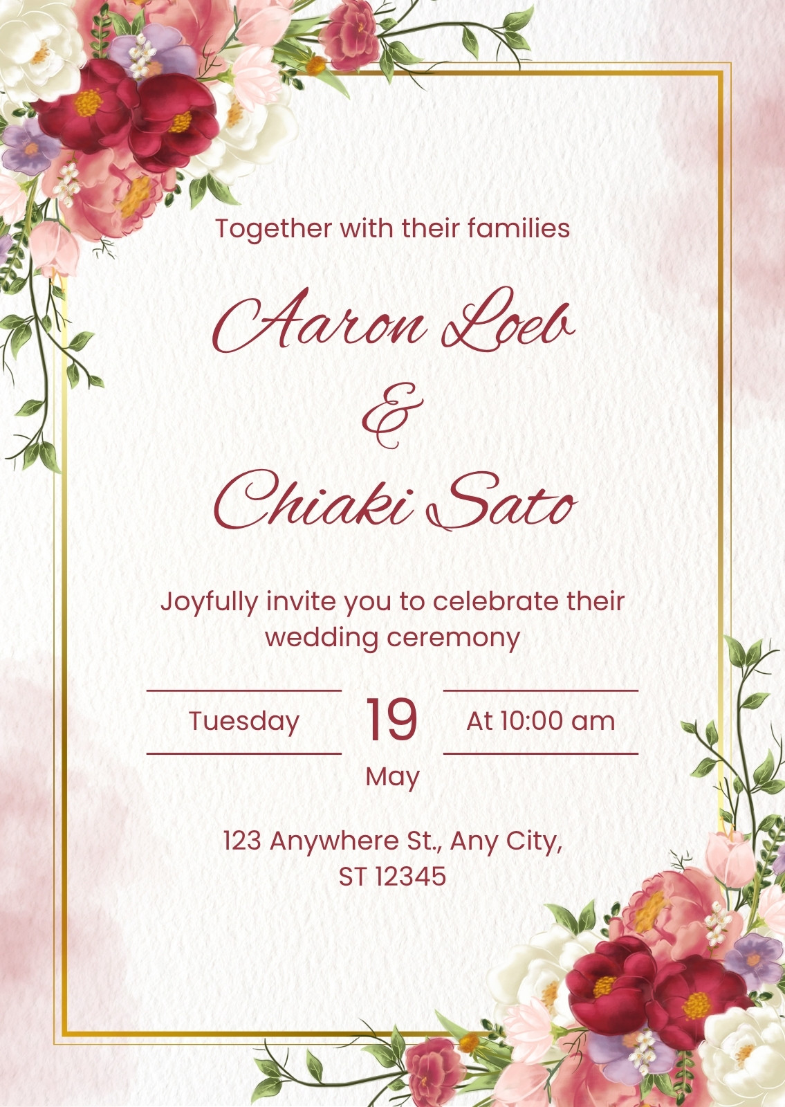 Red Wedding Invitations