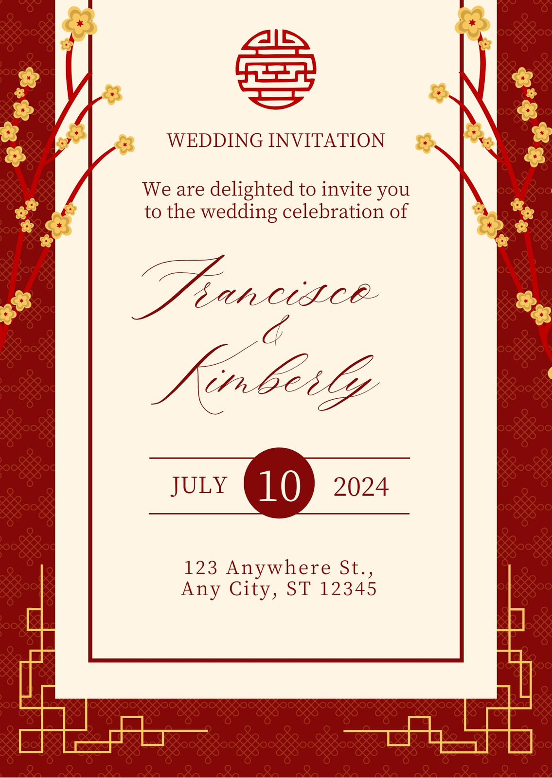 Red Wedding Invitations