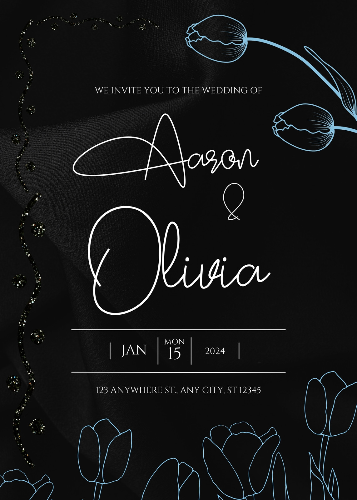 Silver Wedding Invitations