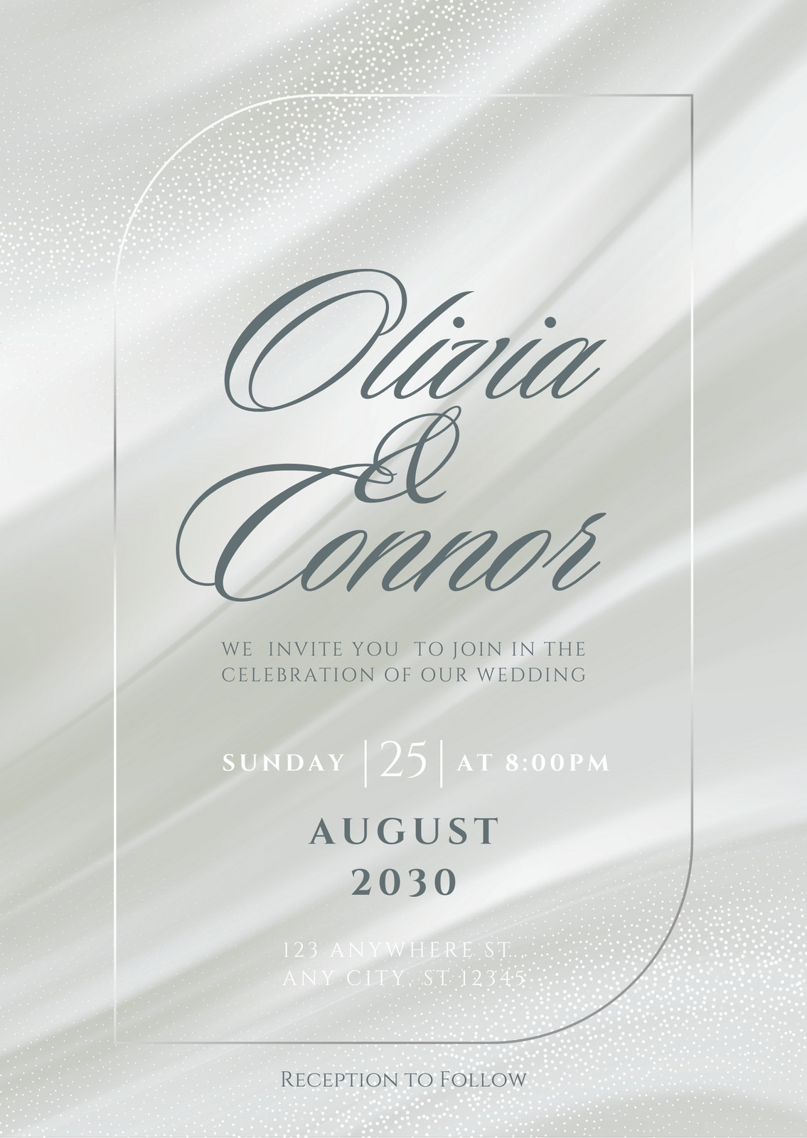 Silver Wedding Invitations