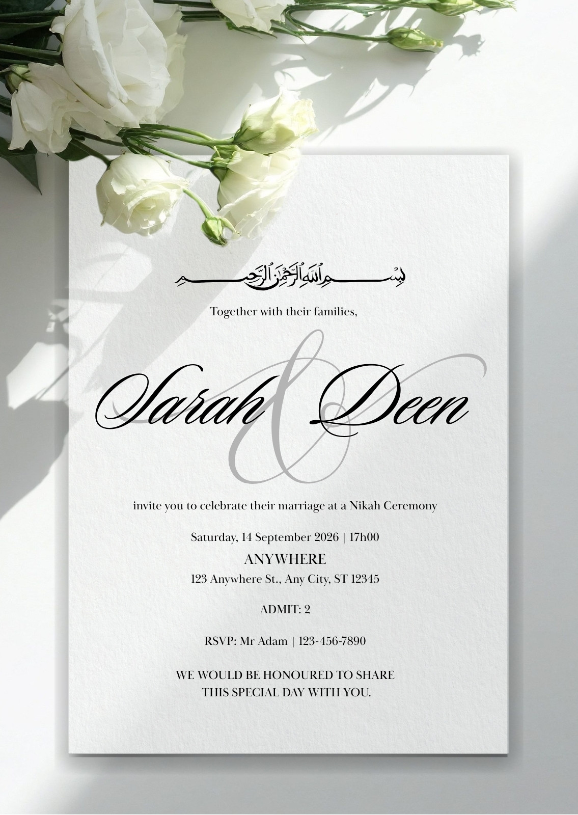 Silver Wedding Invitations