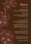 Wedding Menu