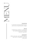 Wedding Menu