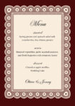 Wedding Menu