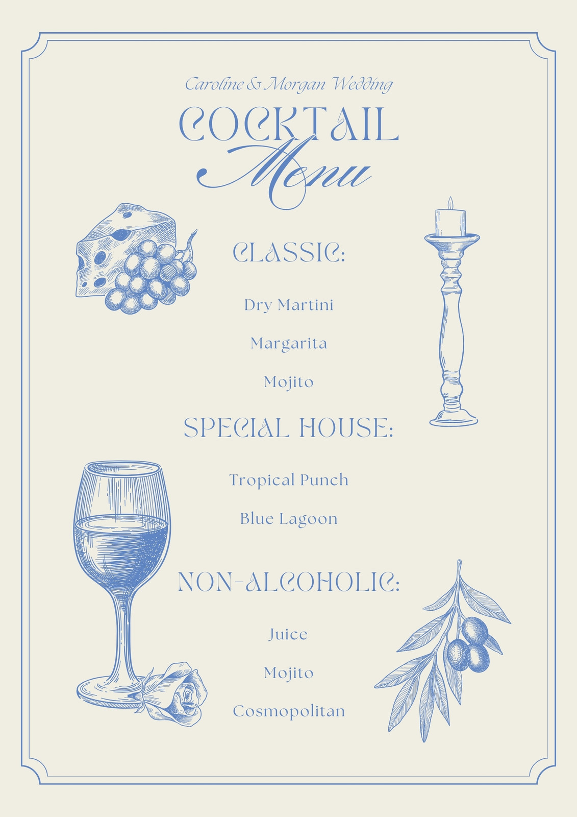 Wedding Menu