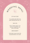 Wedding Menu