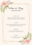 Wedding Menu