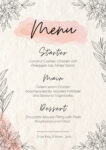 Wedding Menu