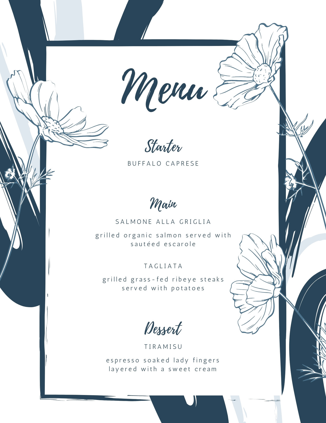 Wedding Menu