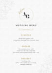 Wedding Menu