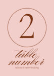Wedding Table Numbers