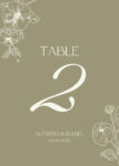 Wedding Table Numbers