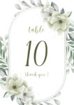 Wedding Table Numbers