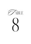 Wedding Table Numbers