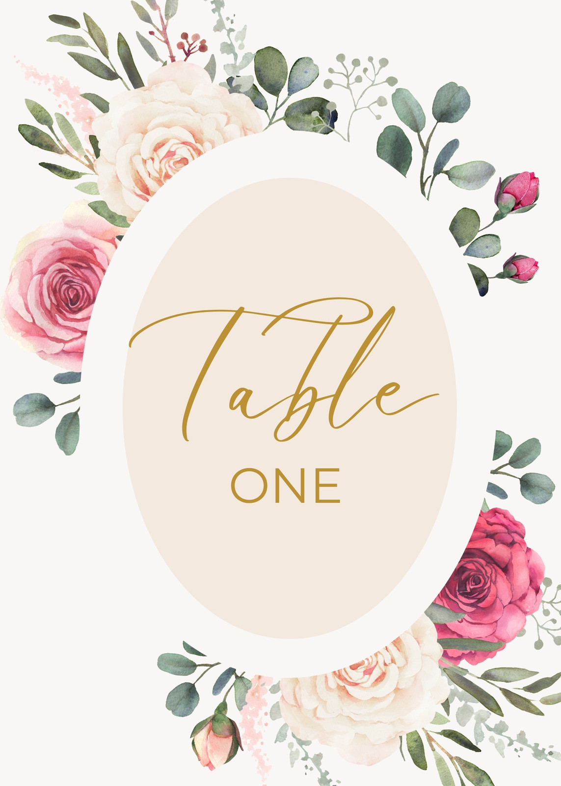Wedding Table Numbers