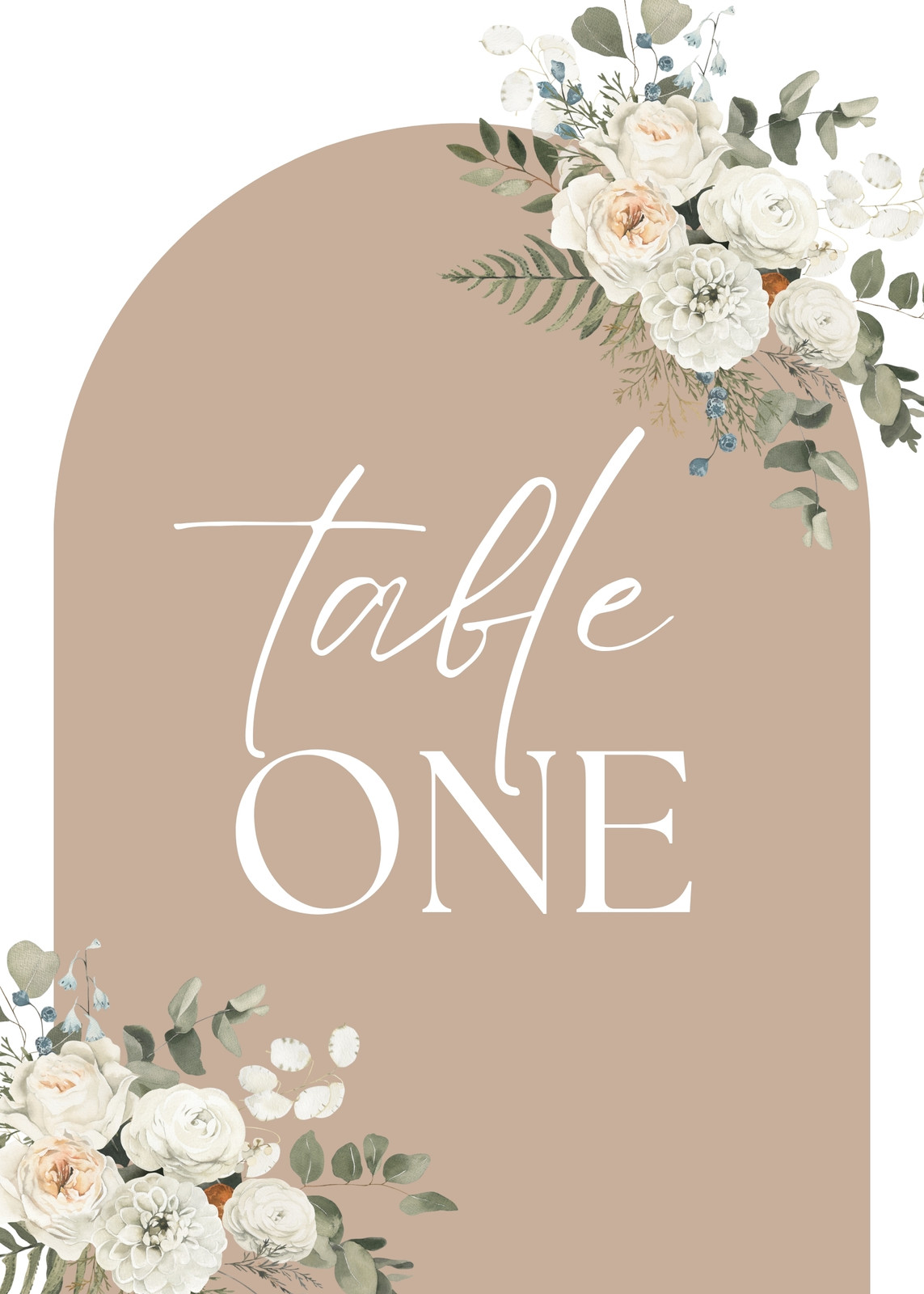 Wedding Table Numbers