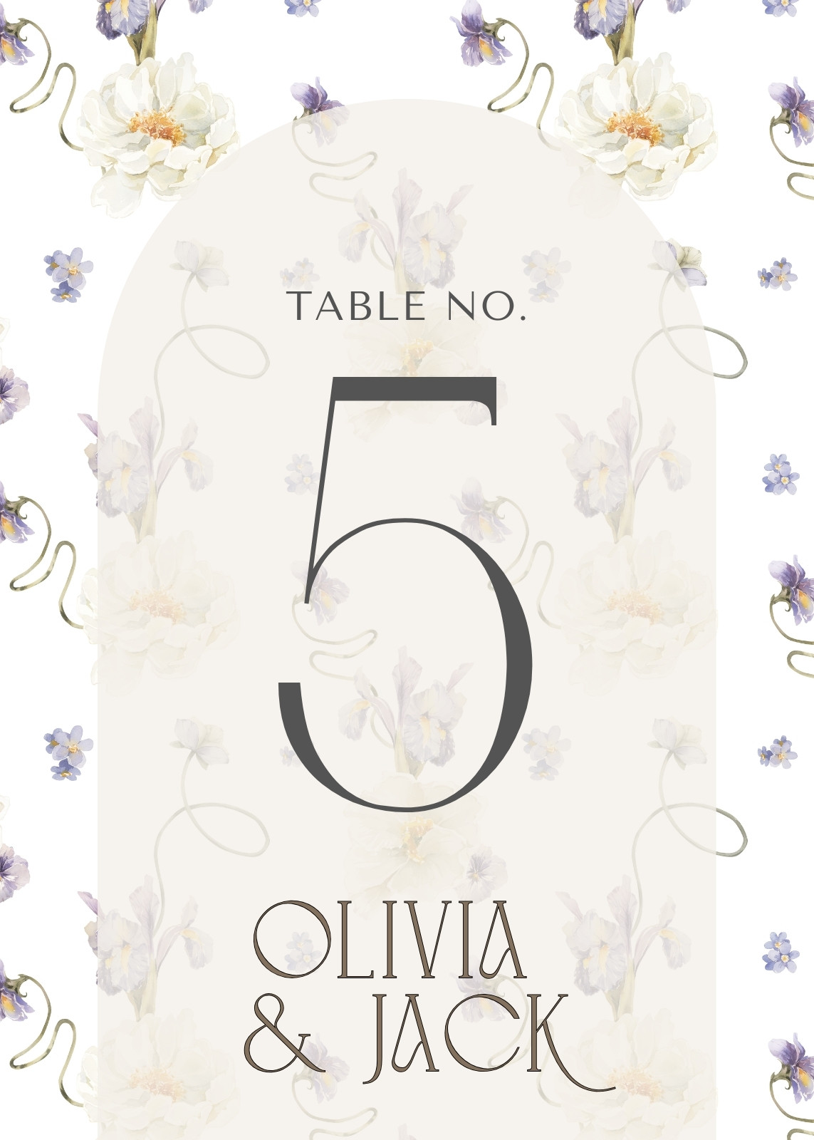 Wedding Table Numbers
