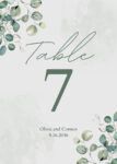 Wedding Table Numbers