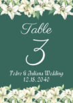 Wedding Table Numbers