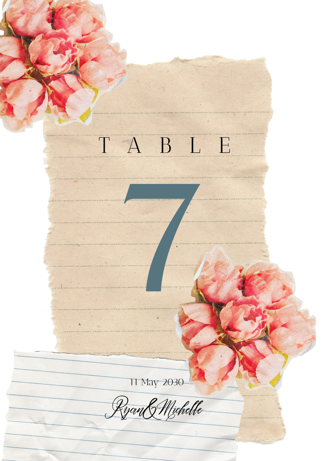 Wedding Table Numbers
