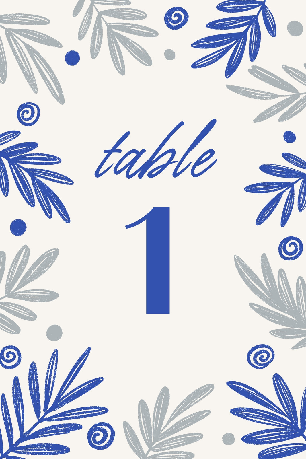 Wedding Table Numbers