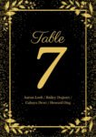 Wedding Table Numbers