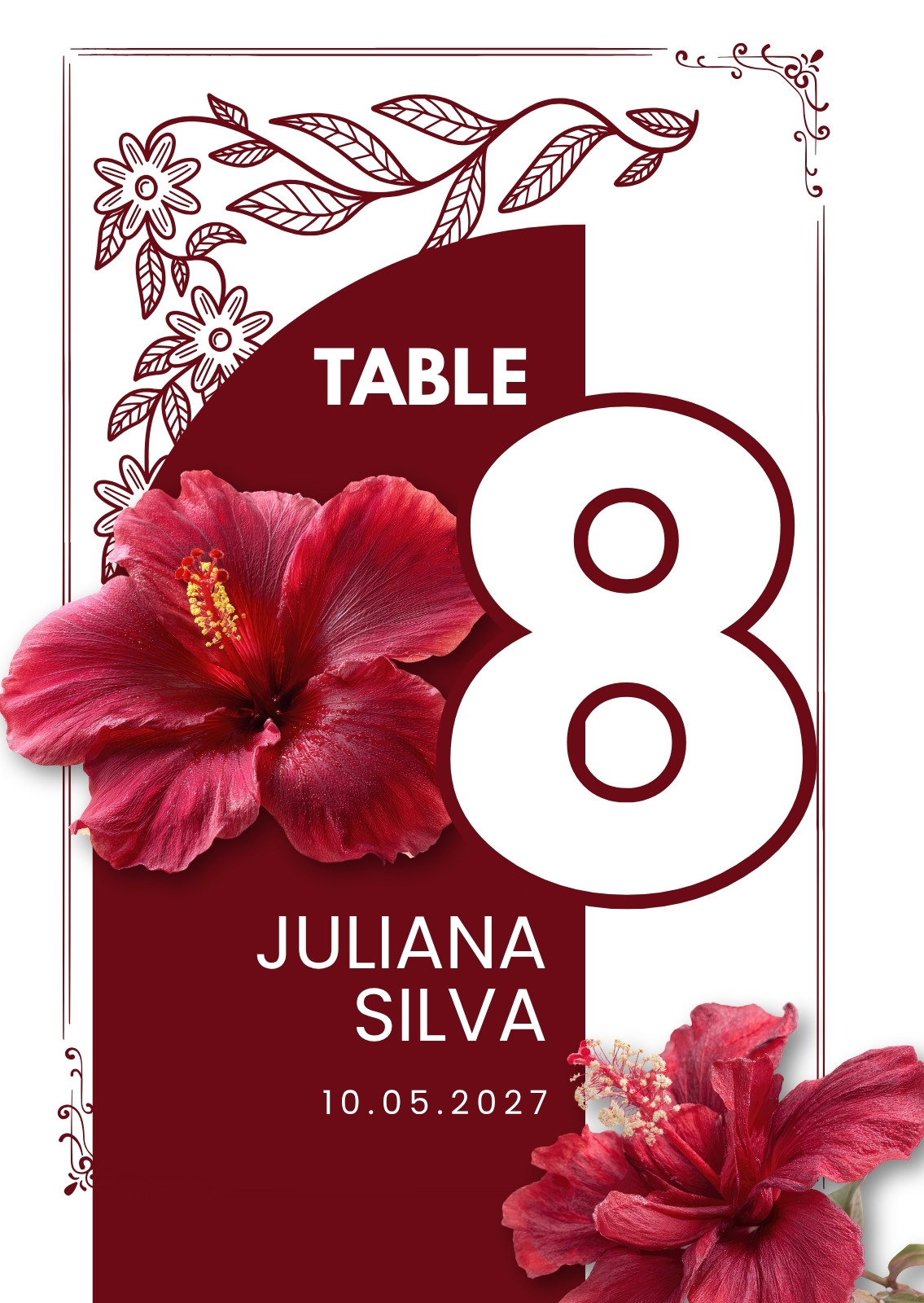 Wedding Table Numbers