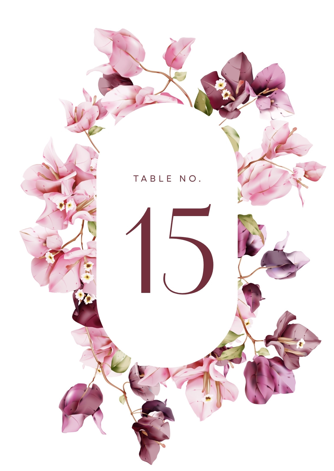 Wedding Table Numbers