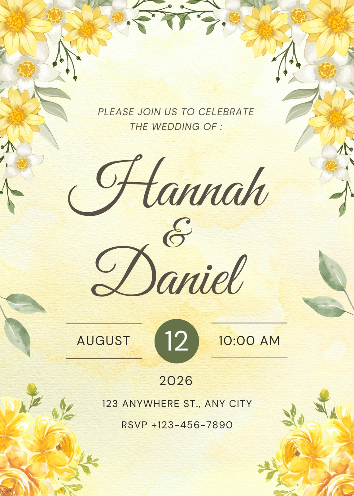 Yellow Invitations