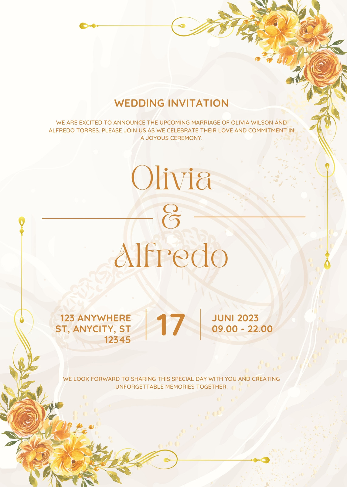 Yellow Invitations