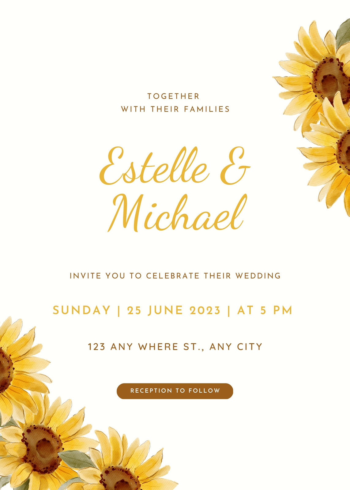 Yellow Invitations