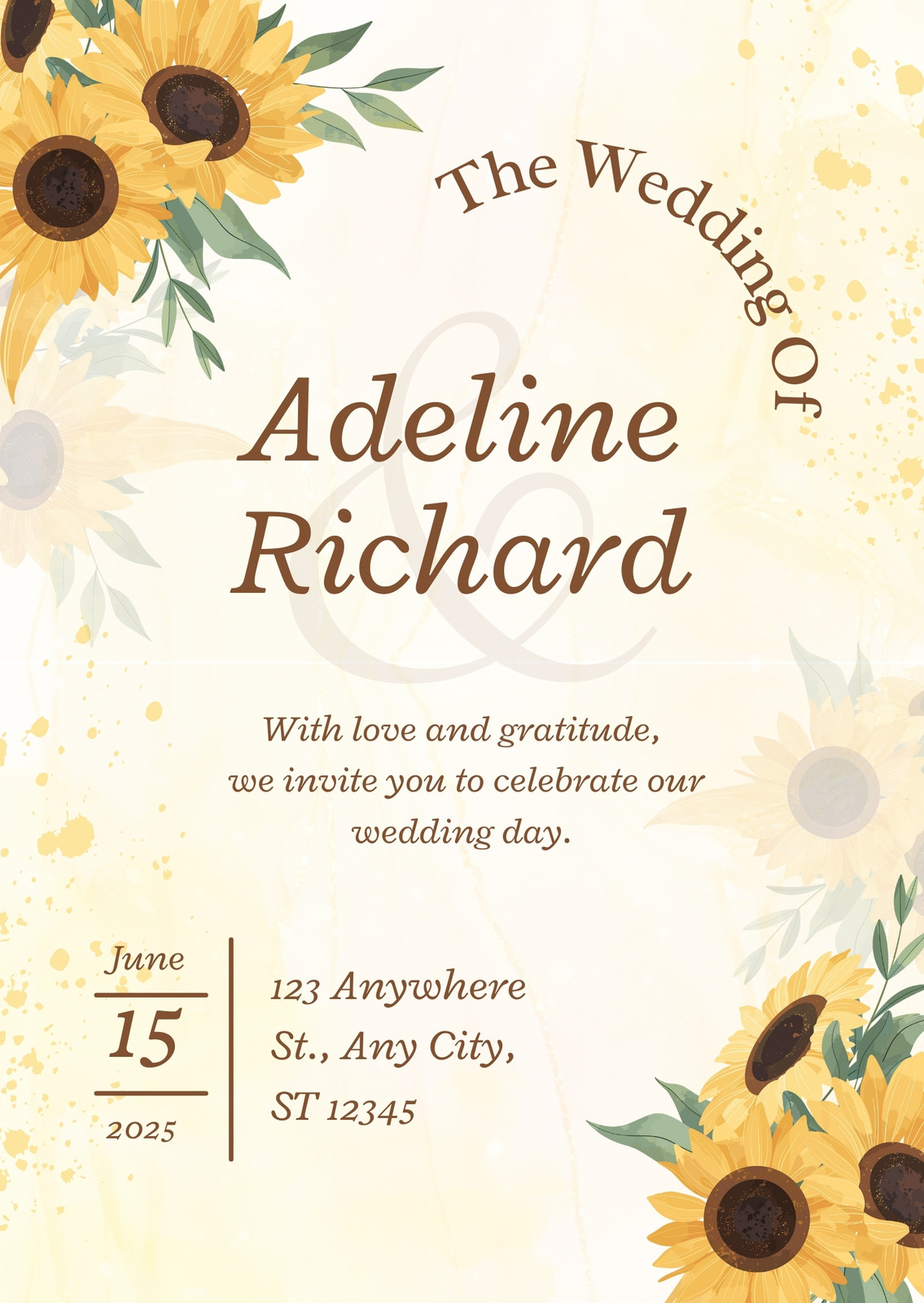 Yellow Invitations