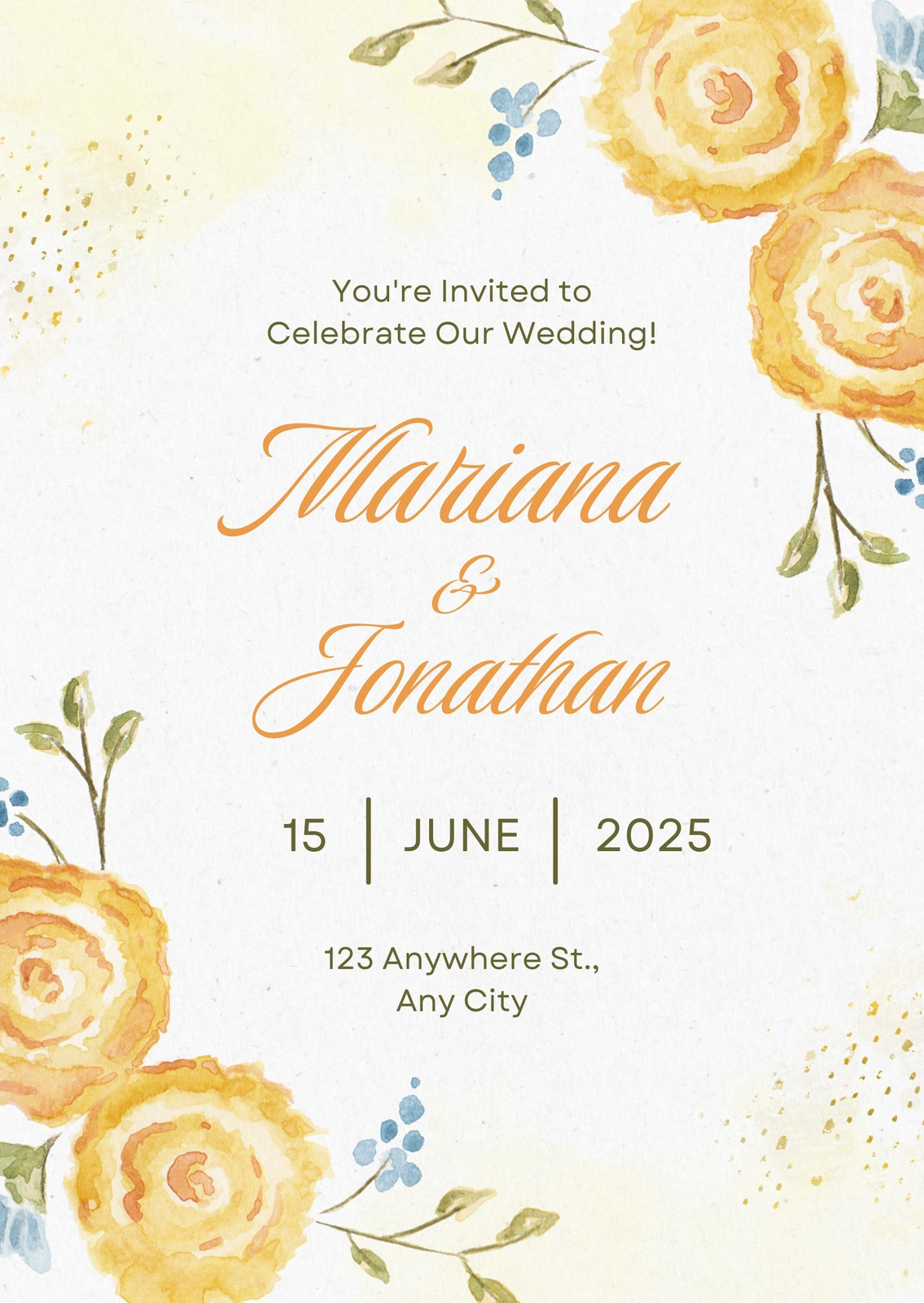 Yellow Invitations
