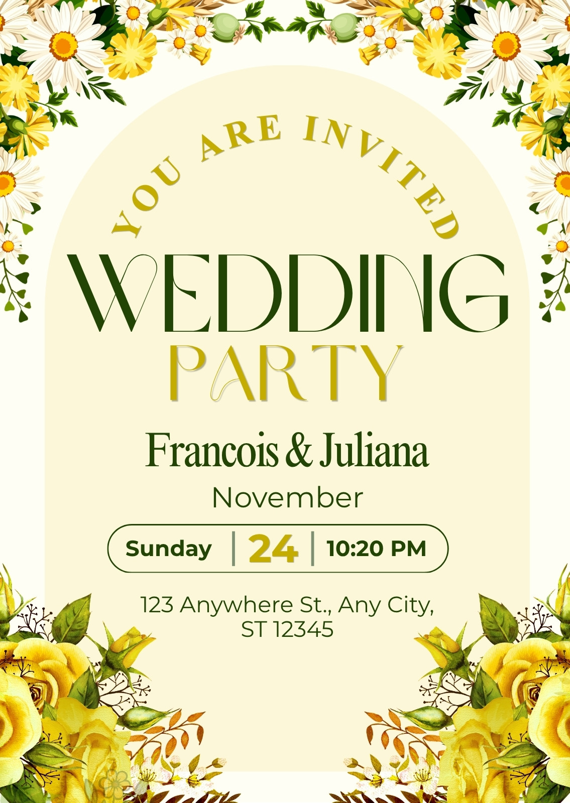 Yellow Invitations