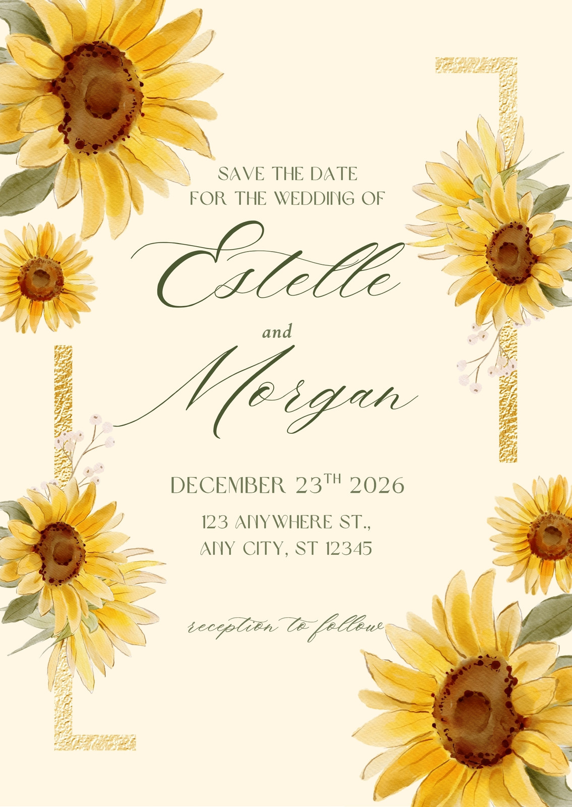 Yellow Invitations