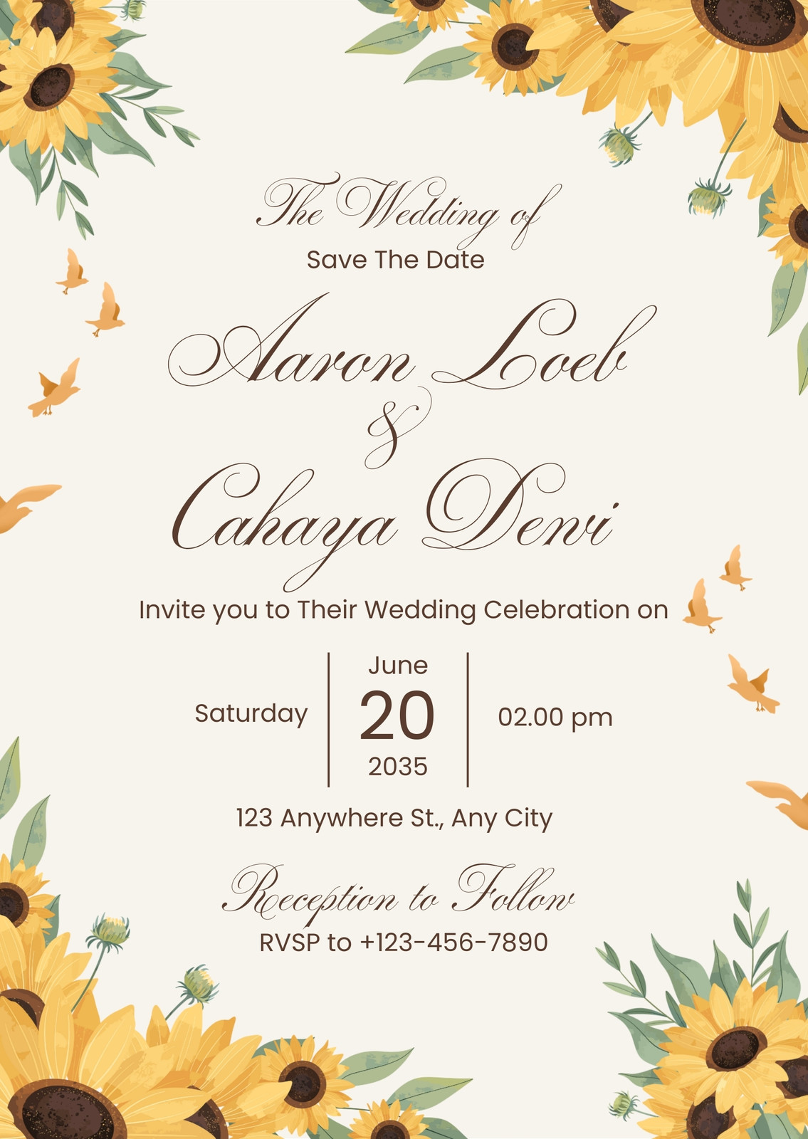 Yellow Invitations