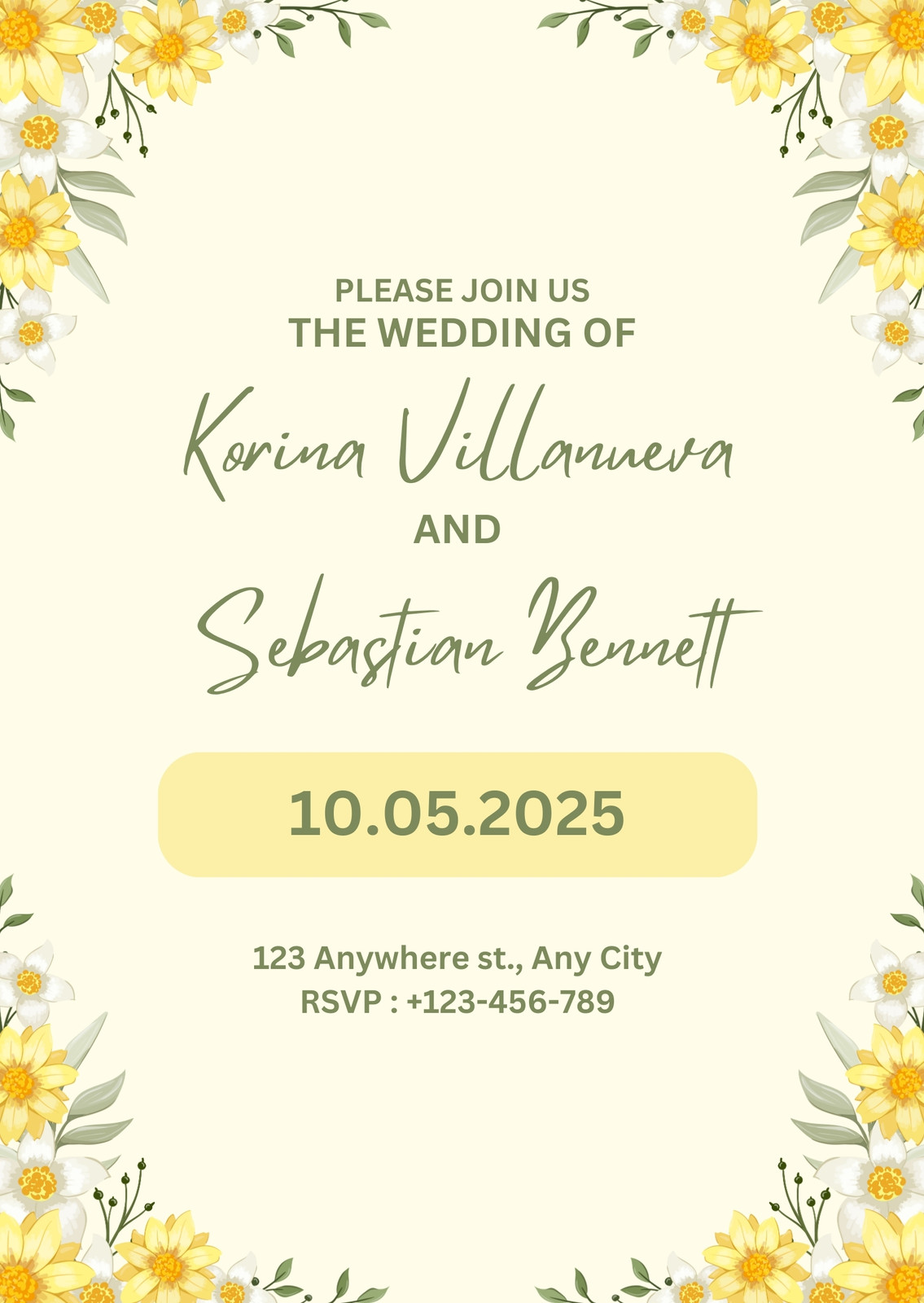 Yellow Invitations
