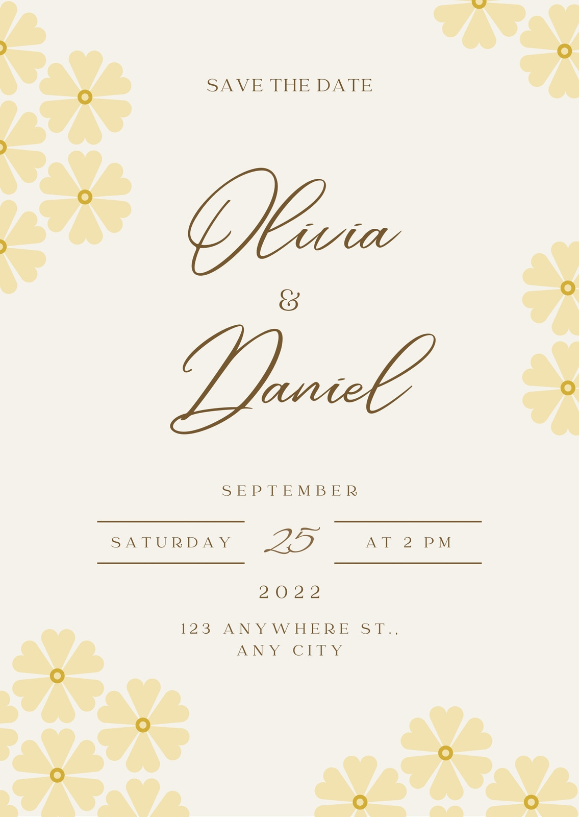 Yellow Invitations