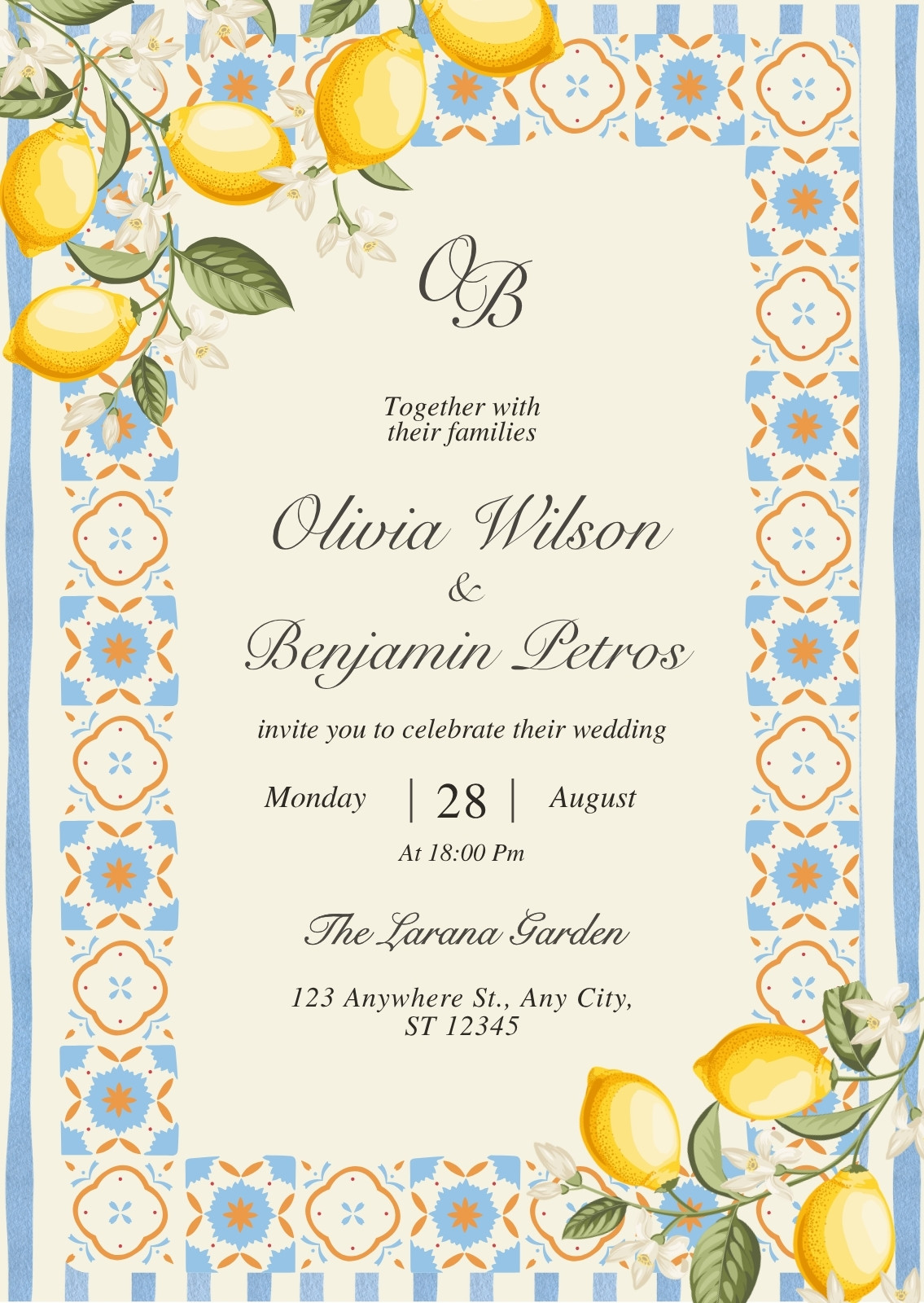 Yellow Invitations